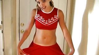 Deep pussy and ass fucking with regard to cum essentially tits of a Latina cheerleader